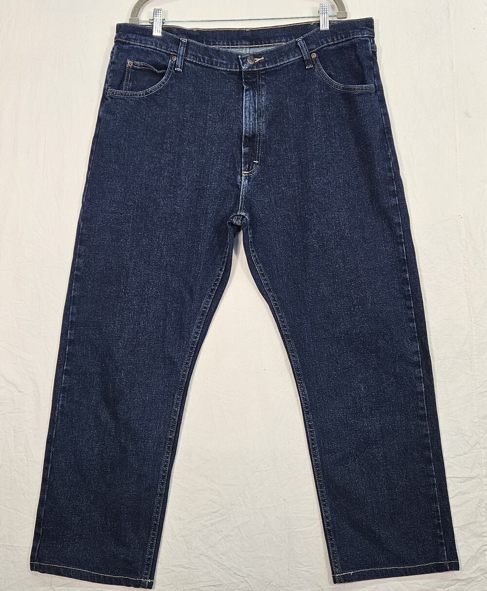 Wrangler Jeans Mens 40X30 Midnight Blue Dark Wash Denim Pants 1096FXVMF